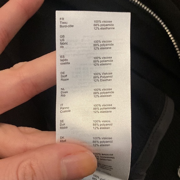 Maje Women’s Black Zip Up Jacket With Zipper Detailing Size 36 - Picture 6 of 7